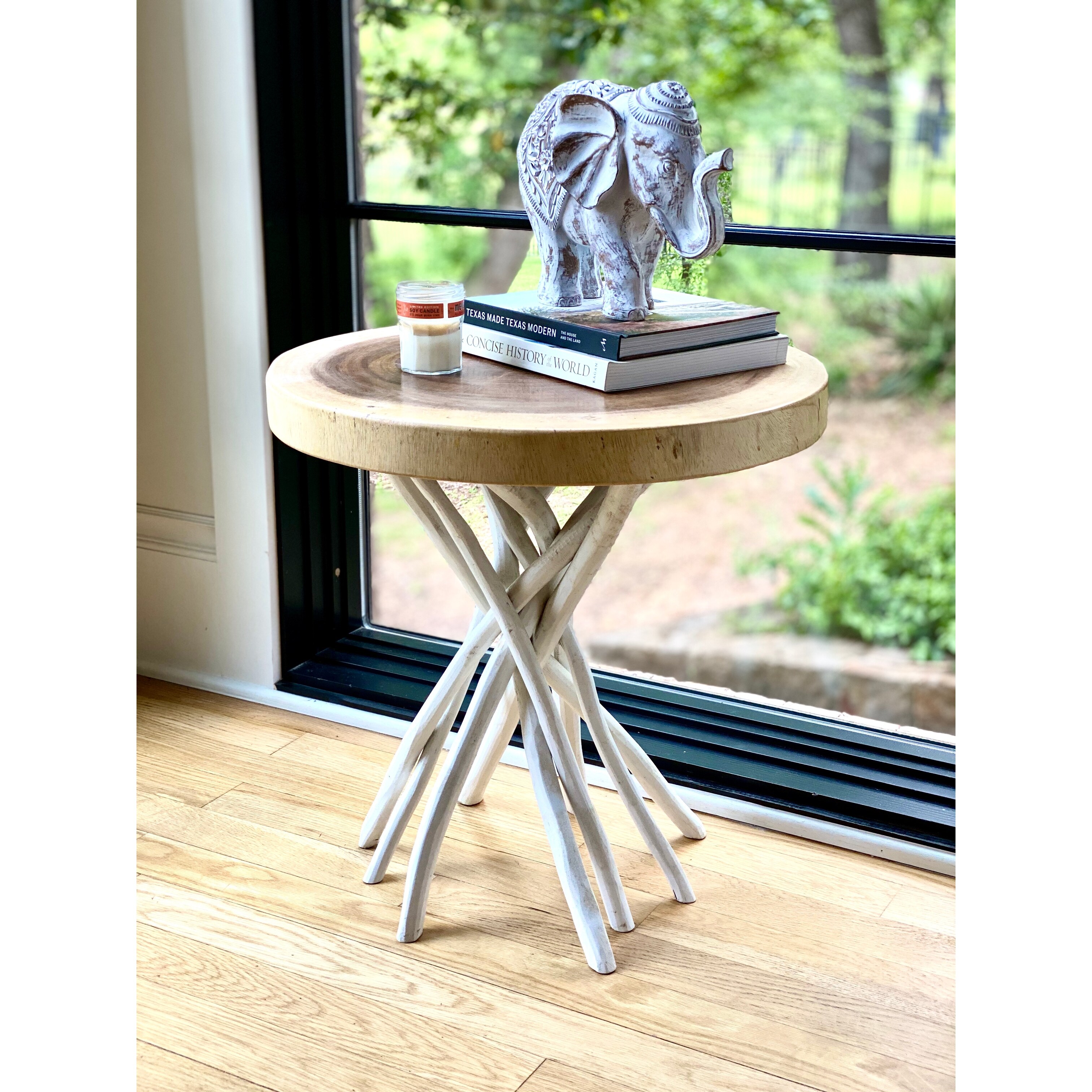 Stanley Solid Wood Outdoor Patio Side Table Overstock 31414826