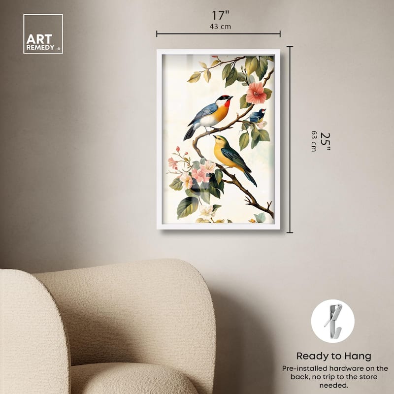 Colorful Perch Shadowbox by Art Remedy