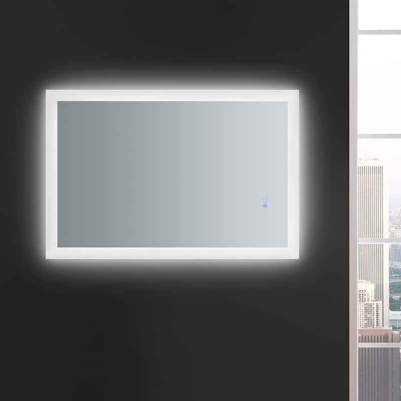 Fresca Luminosa 36" x 24" Framed Bathroom Mirror with Halo LED