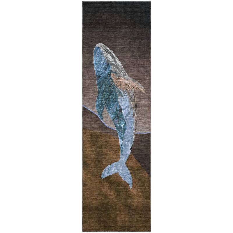 Premium Washable Super Soft Modern Whale Mayfield Rug