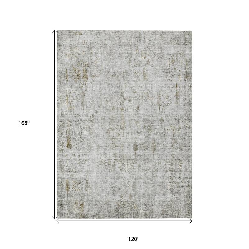 HomeRoots Floral Transitional Rectangle Outdoor Rug