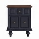 preview thumbnail 56 of 116, Wood NightStand with Metal Handle