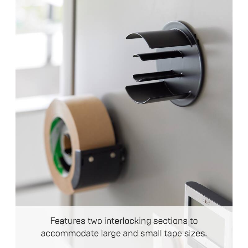 Yamazaki Home Magnetic Tape Holder, Steel - L 2.17 x W 3.66 x H 3.66 inches