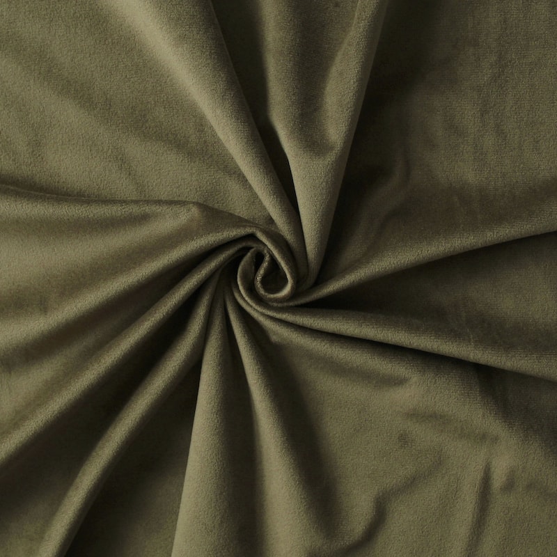 6ix Tailors Cascade Velvet Olive Bed Skirt 15" drop