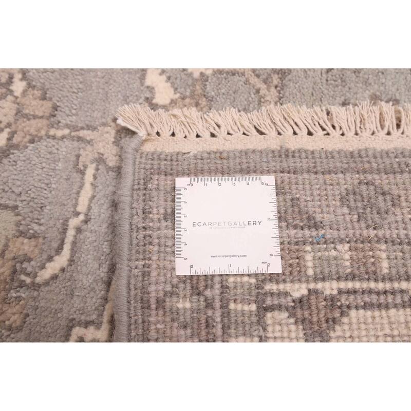 ECARPETGALLERY Hand-knotted Jules Serapi Dark Grey Wool Rug - 8'0 x 10'1