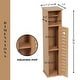 preview thumbnail 5 of 41, Toilet Paper Storage Cabinet with Dispenser Toilet Organizer - 7.2'L x 7.2"W x 29.9"H