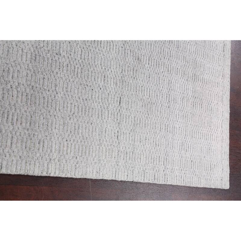 Geometric Contemporary Moroccan Oriental Wool Area Rug Hand-knotted - 4'10" x 7'7"
