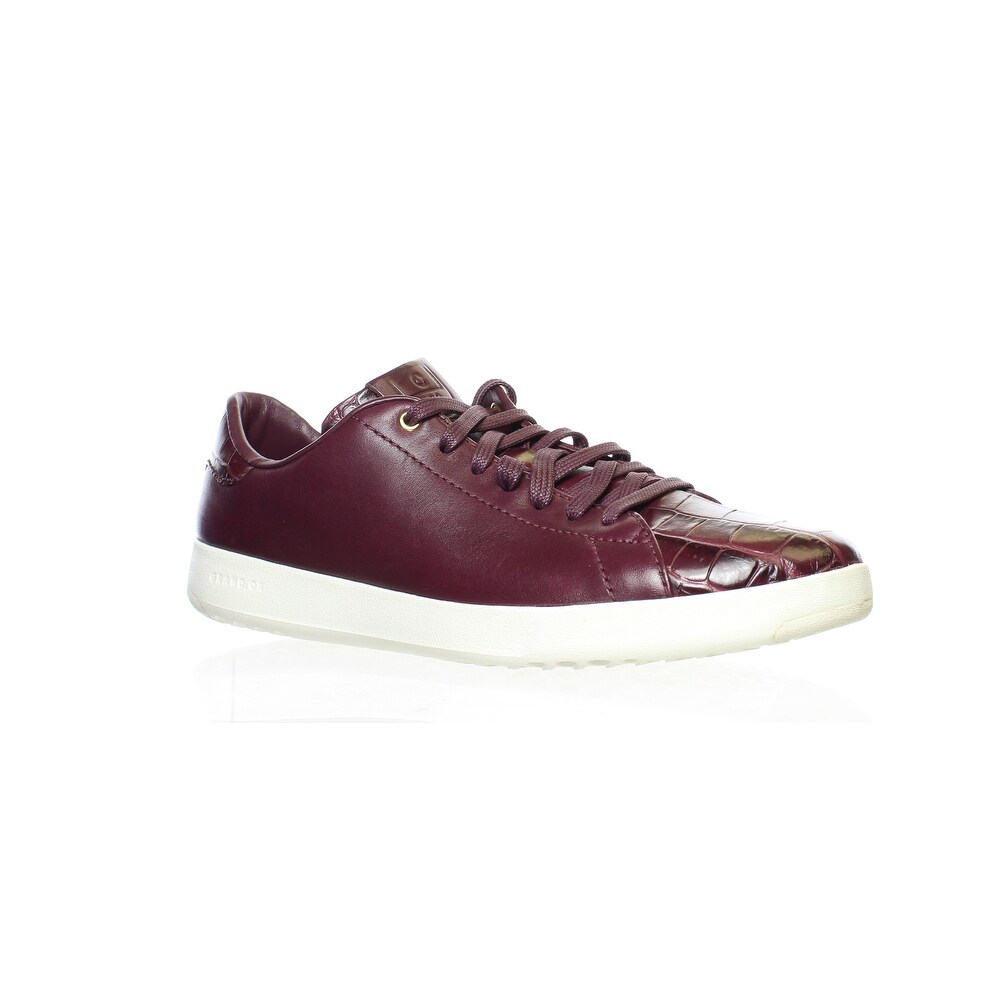 burgundy tennis shoes
