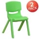 preview thumbnail 17 of 47, 2 Pack Plastic Stackable School Chair with 12"H Seat, Preschool Seating