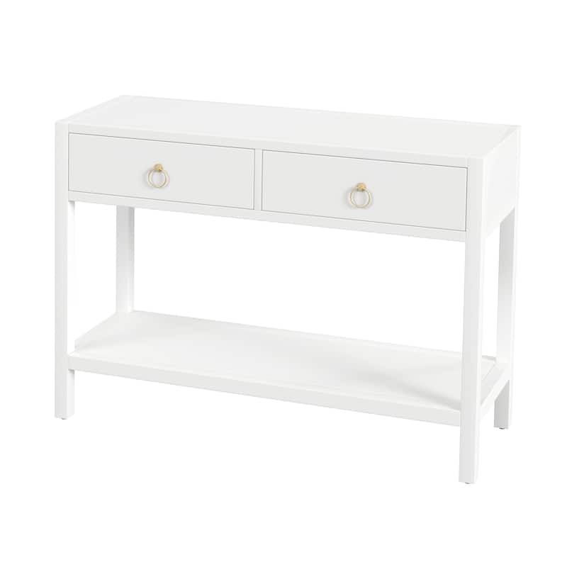 Lark 44" Wood 2-Drawer Console Table