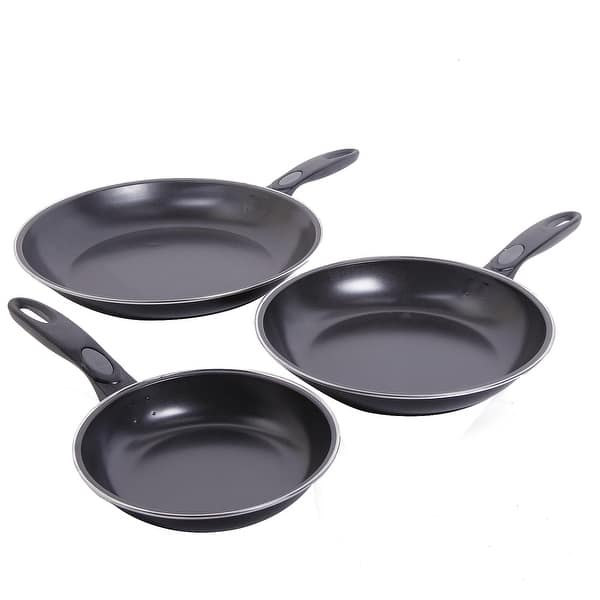 Tramontina 3-Piece Nonstick Fry Pan Set (Charcoal)