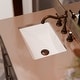 preview thumbnail 30 of 31, Novatto NP-U193902 Rectangular Undermount White Porcelain Sink with Overflow Drain Options, 18 x 13-inches
