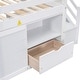 preview thumbnail 7 of 16, Twin Size Low Loft Bed with Stair, Drawer, and Shelf Storage