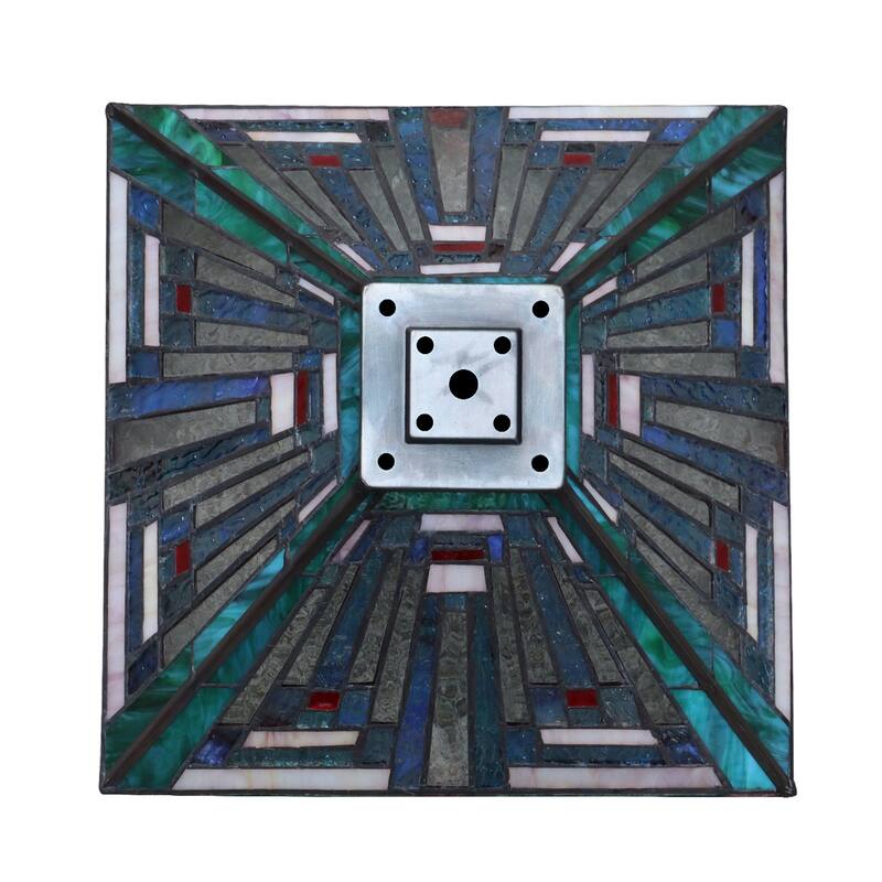 Tiffany-Style 1-Light Mission Ceiling Pendant 12" Shade