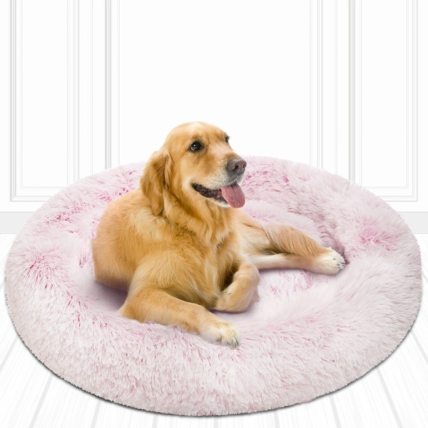 pink dog beds for large dogs