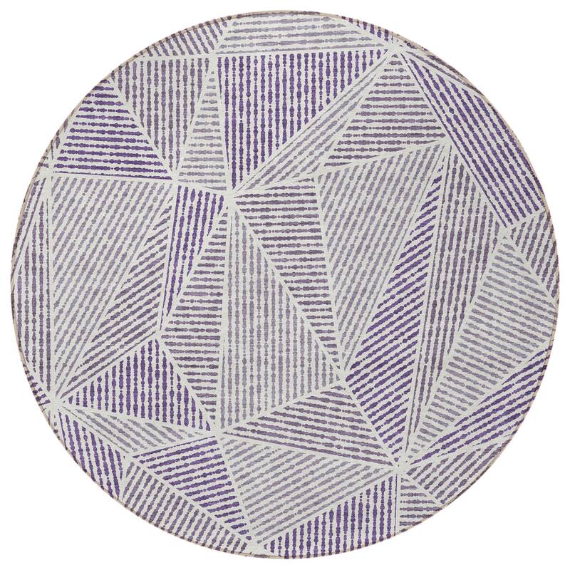 HomeRoots Geometric Transitional Rectangle Outdoor Rug