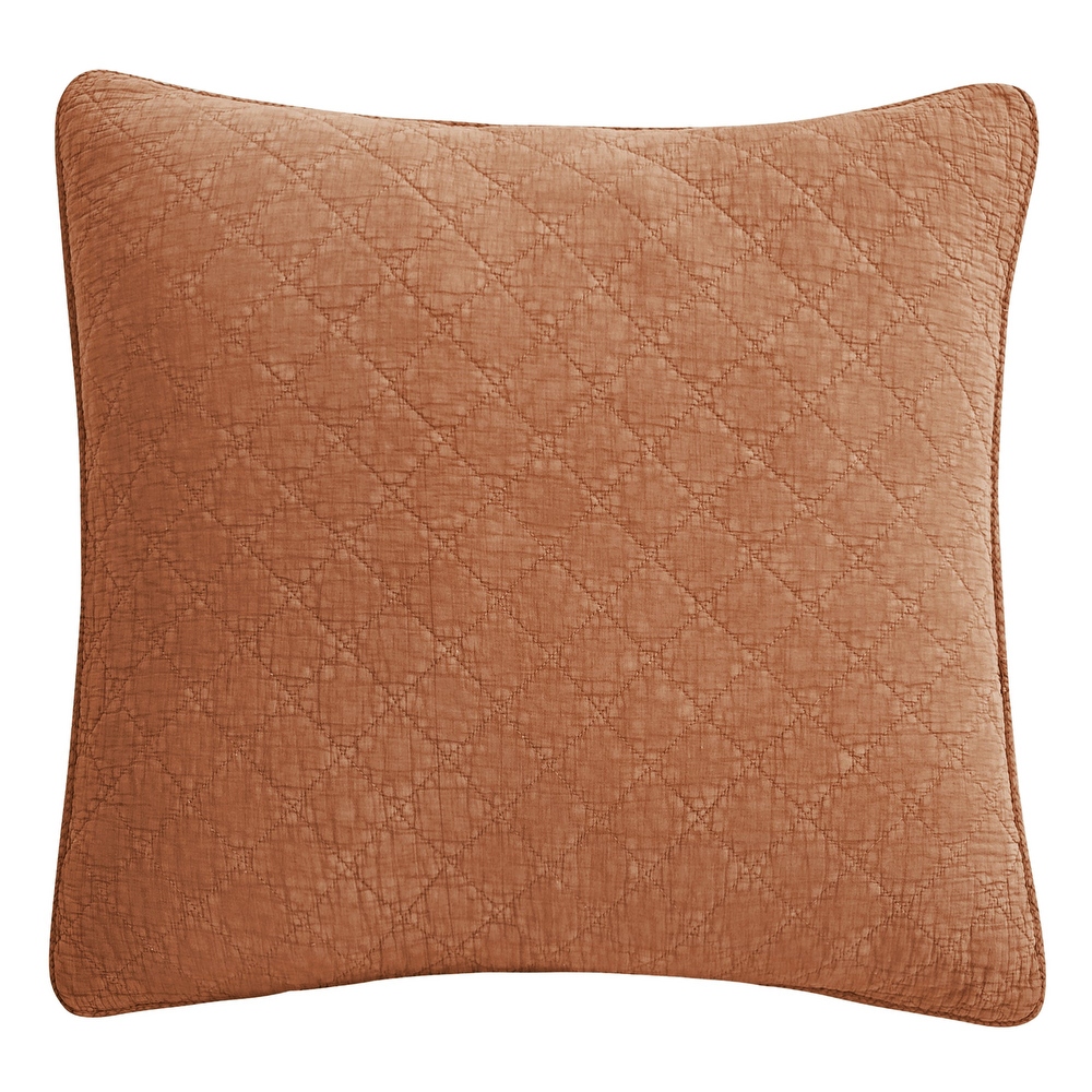 Orange euro sham sale