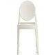 preview thumbnail 24 of 26, Clear Modern Dining Molded Armless No Arm Side Chairs Stacking Plastic Home Office Kitchen Work Bedroom Designer White