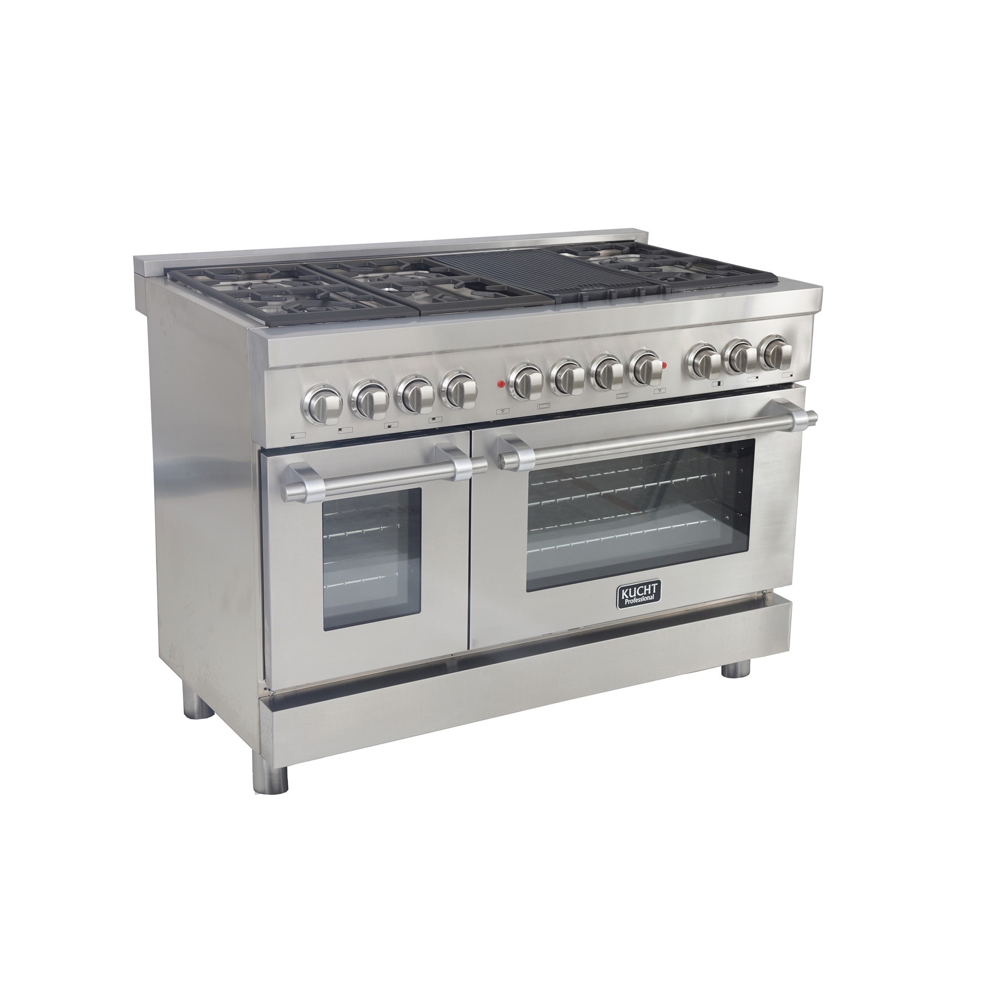 Shop Kucht Pro Style 48 In 6 7 Cu Ft Dual Fuel Range Natural