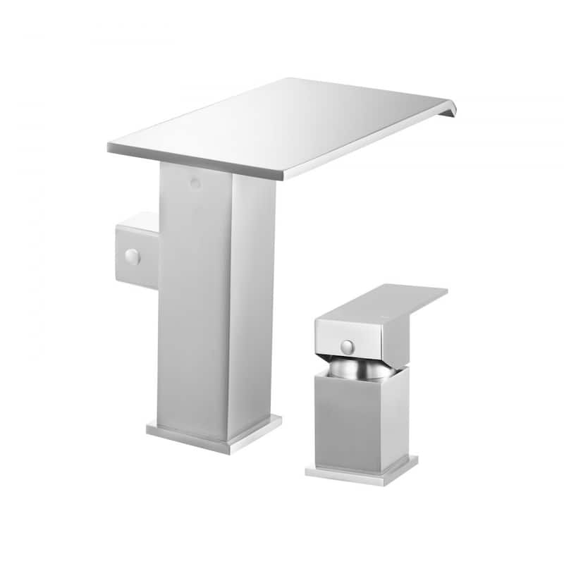 Roman Tub Faucet 3 Hole Waterfall Bathtub Faucet with Shower Head 1 Handle - 8.66” x 7.48” x 3.86”