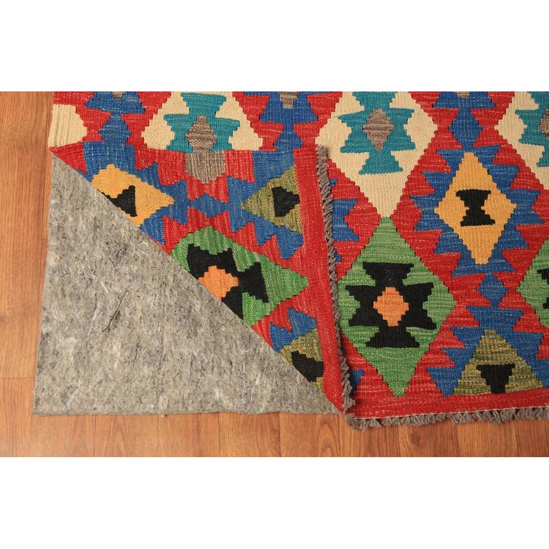 Palace Size Kilim Oriental Large Rug Hand-Woven Wool Carpet - 9'11"x 16'6"