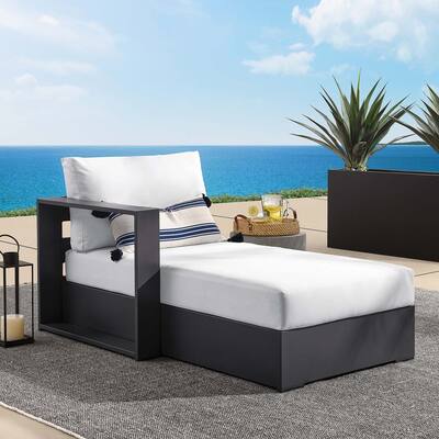Tahoe Patio Aluminum Modular Left-Facing Chaise Lounge
