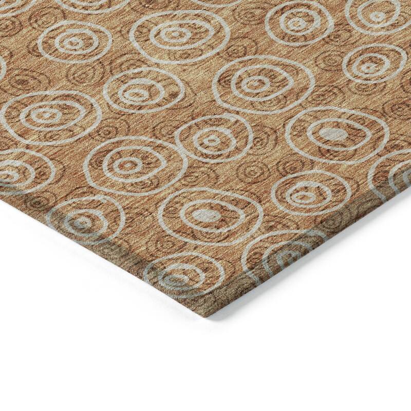 HomeRoots Geometric Transitional Rectangle Outdoor Rug