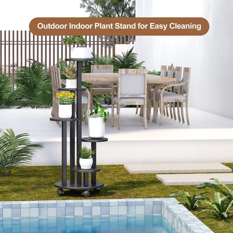 Plant Stand For Outdoor Indoor Tall - 13 x 13 x 35 inches