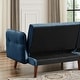 preview thumbnail 19 of 39, Modern Futon Sofa Bed, Convertible Sleeper Sofa with Tapered Wood Legs, 78.35" W, Small Split Back Sofa for Living Room