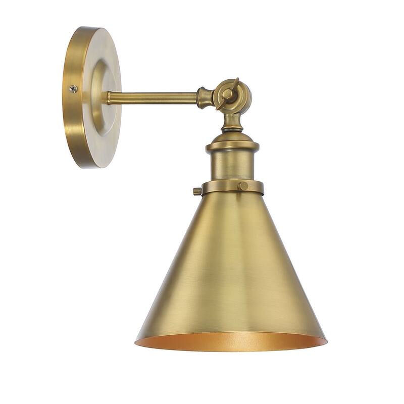 Savoy House Glenn Single Light 12" Tall Wall Sconce with a Metal Shade