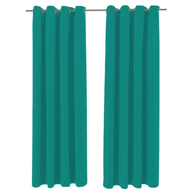 54" x 84" Solid Grommet Semi-Sheer Outdoor Curtain Panel - 54X84