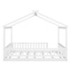 preview thumbnail 59 of 71, Kids Bed Frame, House Shape Floor Platform Bed Frame, Twin/Full Size Wood Bed with Fence for Child/Teens/Girls/Boys