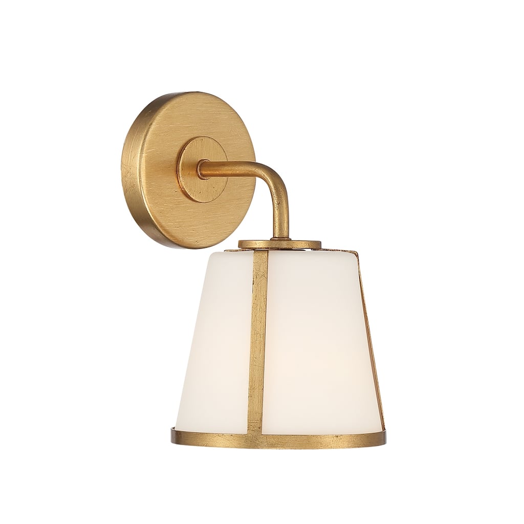 Fulton 1 Light Antique Gold Wall Mount - 6.25'' W x 10.25'' H x 7.25'' D