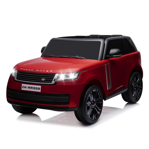 slide 2 of 7, Ride On Car Licensed Land Rover w/Remote Control Dark Red - Dark Red