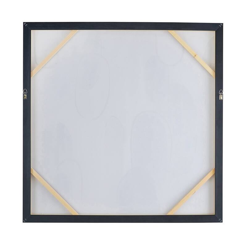 Modern Handmade Oil Painting, Featuring Square-framed Wall Art, for Living Room, Dining Room and Office