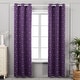 preview thumbnail 71 of 86, Deconovo Decorative Silver Diamond Curtains (2 Panel) 42x45 Inch-4PC - Royal Purple