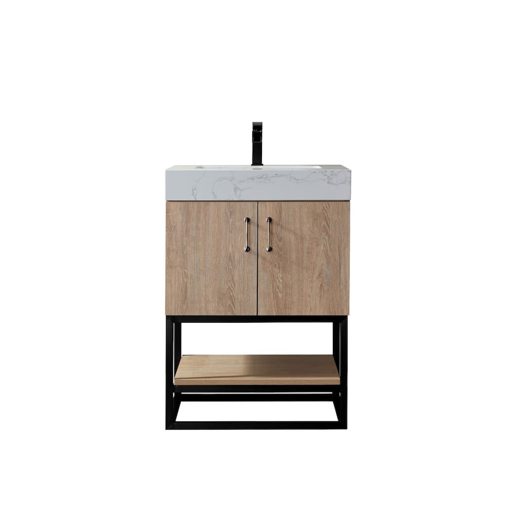 Miseno MV789024B-NM Alistair 24" Free Standing Single Basin Vanity Set