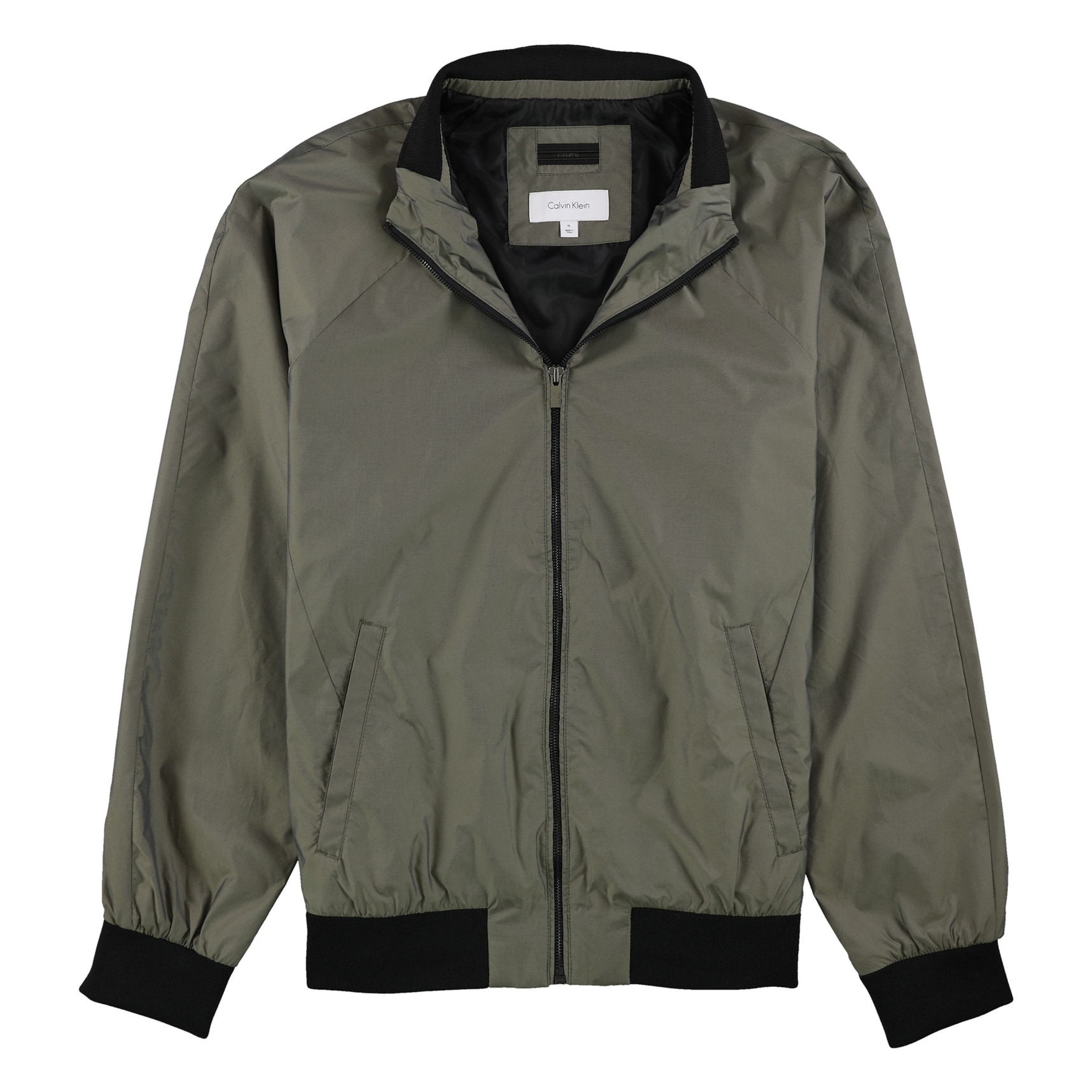 calvin klein green bomber jacket