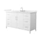 Option White / Giotto Quartz Top / Brushed Nickel