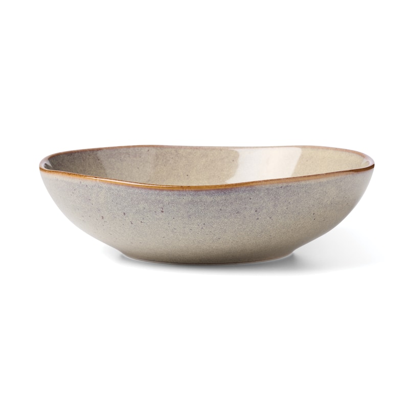 Oneida Organic Shades 2-Piece Serving Set, Bowl & Tray Set - Bowl: 9.84" x 9.72" Tray: 12.99" x 6.69"