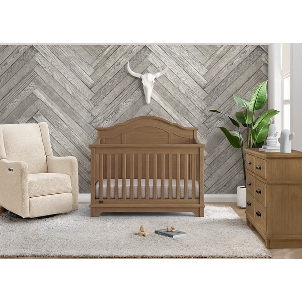 slide 2 of 5, Delta Children Asher 6-in-1 Convertible Crib with Toddler Rail