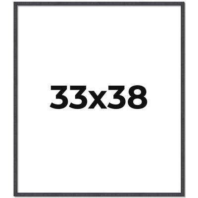 33x38 Frame Brown Solid Wood Picture Frame - Complete Modern Photo