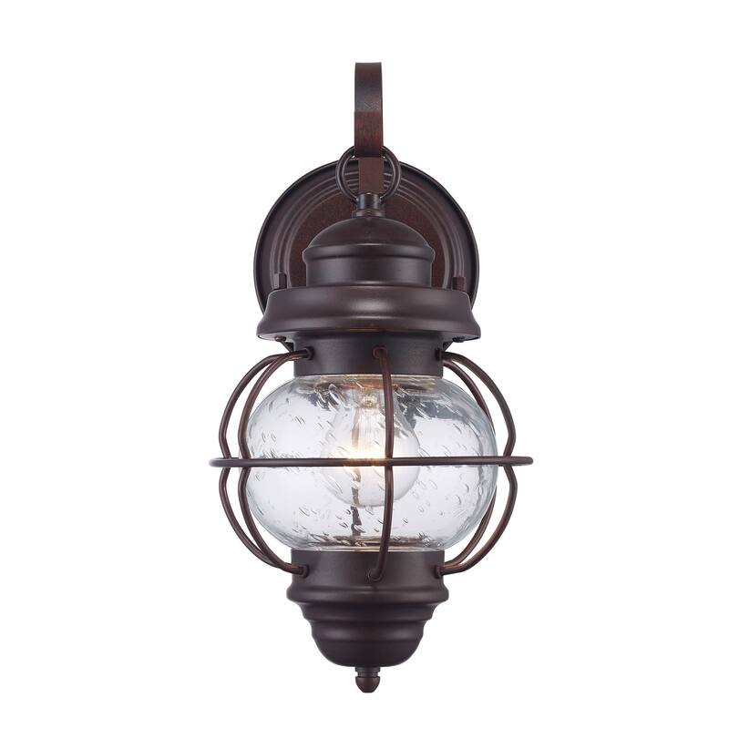 Trans Globe Lighting Modern Single Light Small Outdoor Wall Sconce - Rustic Bronze