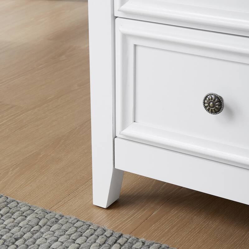 Farmhouse Modern 5-Drawer Vertical Chest, Cabinet, Storage Clothes, Storage Drawers Cabinet for Living Room