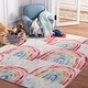 preview thumbnail 3 of 3, SAFAVIEH Kids Playhouse Machine Washable Slip Resistant Estel Neighborhood Road Rug 3'3" x 5'3" - Blue/Ivory - Rectangle
