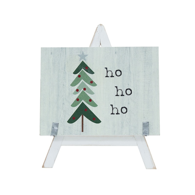 Wood Christmas Decor Tabletop Stands,Ho Ho Ho