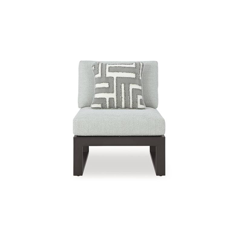 Signature Design by Ashley Beachloft Black/Gray 3-Piece Outdoor Sectional - 60" W x 60" D x 32" H