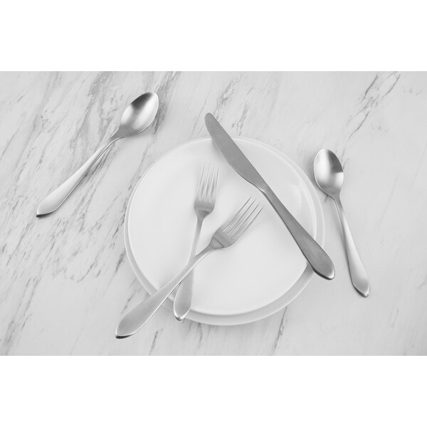 Cambridge Silversmiths Lourdes Satin Flatware 45-Piece Set, Service for 8