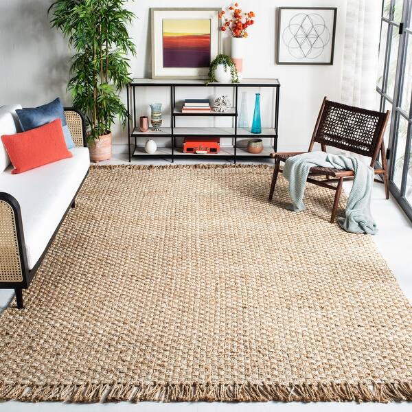 Shop Safavieh Flatweave Natural Fiber Tzipporah Casual Solid Jute Rug Overstock 29674811