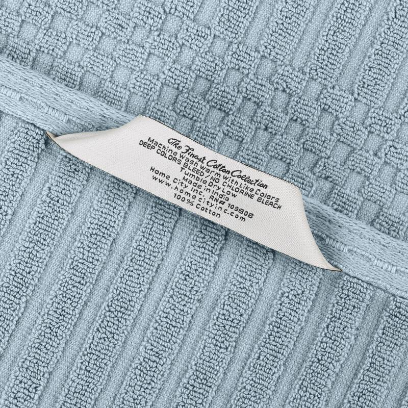 Superior Soho Ribbed Cotton Bath Towel Set of 2